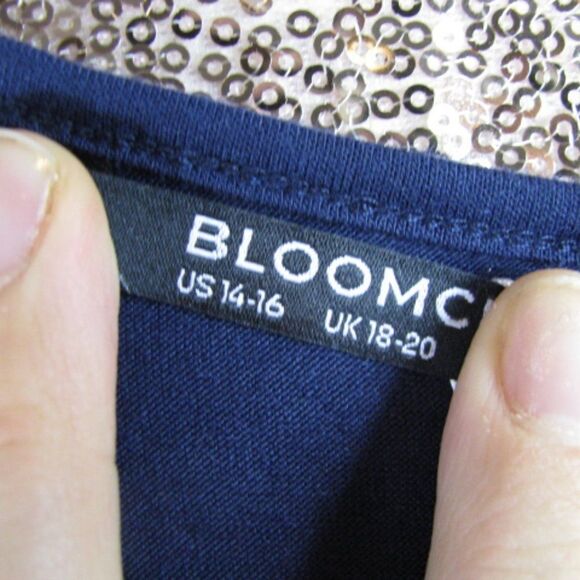 NWT BloomChic navy lacy shirt 14/XL - Picture 8 of 11